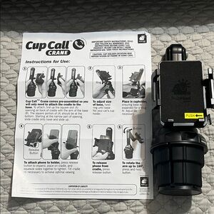 Bullhead Black Cup Call Crane Phone Holder